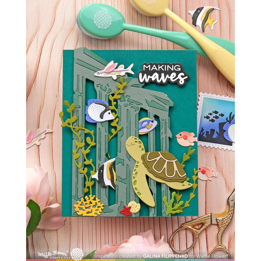 (PRE-ORDER) Waffle Flower - Seafloor Silhouettes Stencil