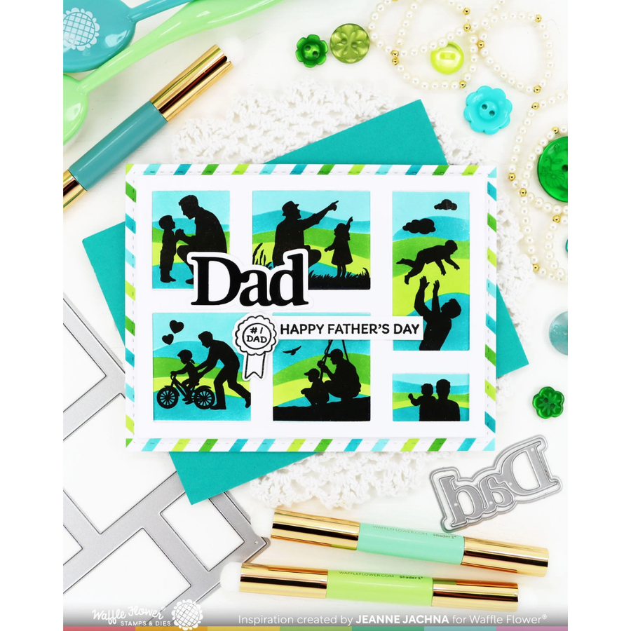 Waffle Flower - Print Dad Word Die