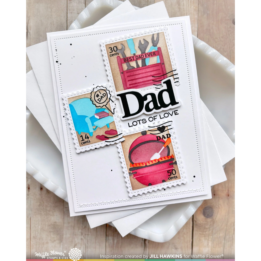 Waffle Flower - Print Dad Word Die