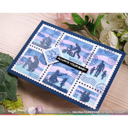 Waffle Flower - Postage Collage Dad Silhouettes Stamp Set