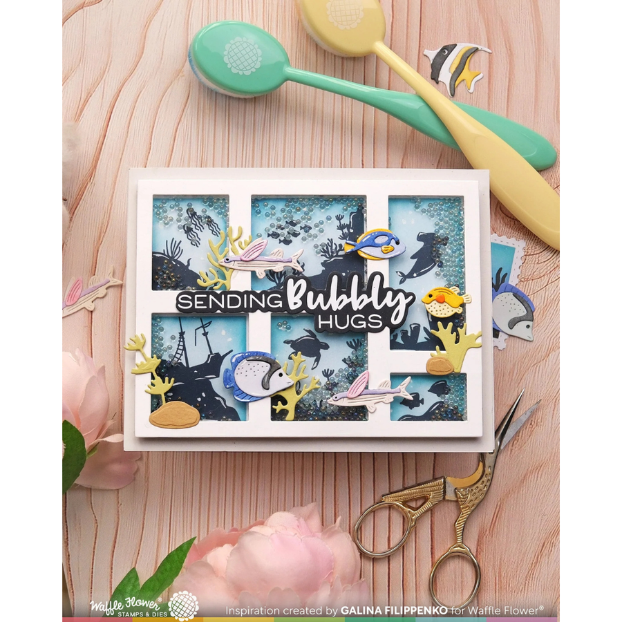 (PRE-ORDER) Waffle Flower - Postage Collage Fish Die