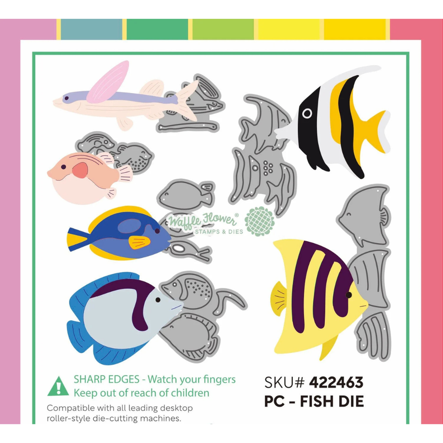 (PRE-ORDER) Waffle Flower - Postage Collage Fish Die