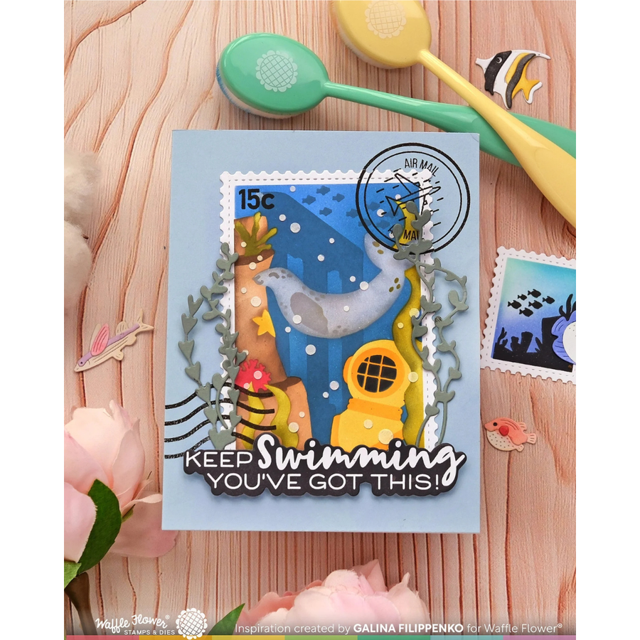 (PRE-ORDER) Waffle Flower - NPC Under the Sea Stencil