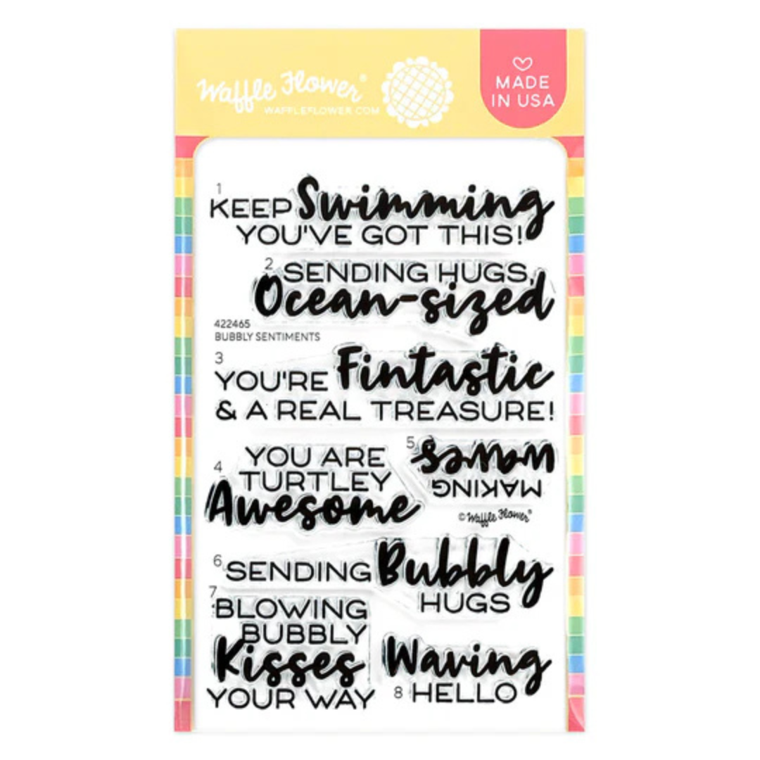 Waffle Flower - Bubbly Sentiments Stamp Set