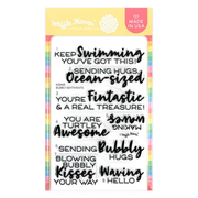 Waffle Flower - Bubbly Sentiments Stamp Set
