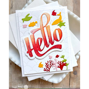 (PRE-ORDER) Waffle Flower - Waving Hello Word Die