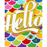 (PRE-ORDER) Waffle Flower - Waving Hello Word Die