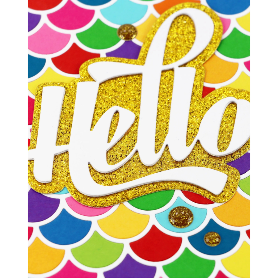 (PRE-ORDER) Waffle Flower - Waving Hello Word Die