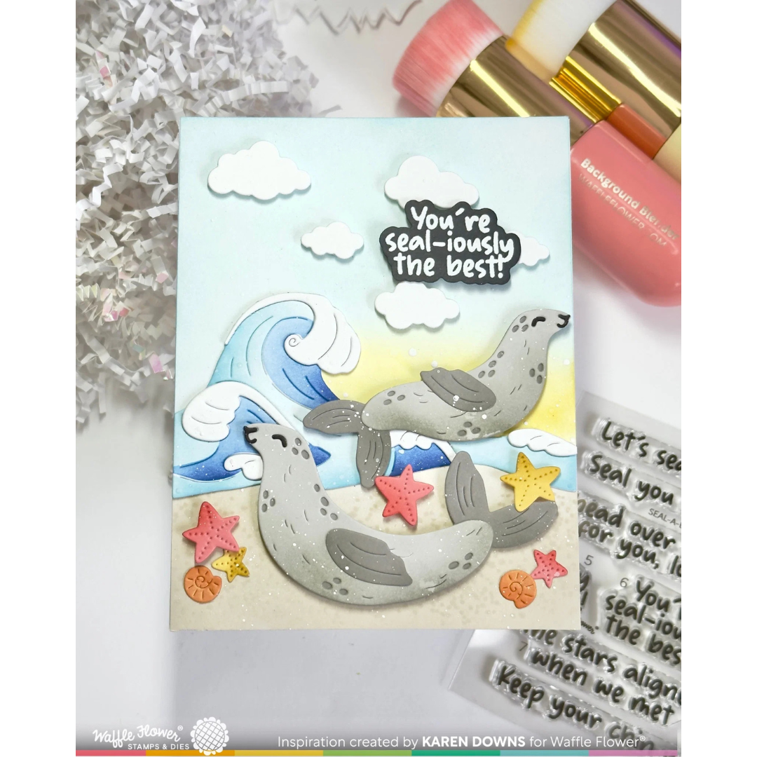 (PRE-ORDER) Waffle Flower - Happy Seals Die