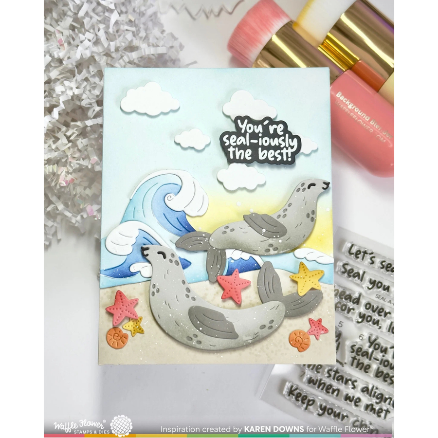 (PRE-ORDER) Waffle Flower - Happy Seals Die