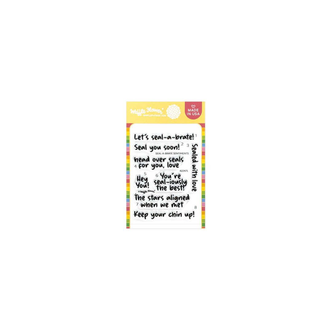 Waffle Flower - Seal-a-brate Sentiments Stamp Set