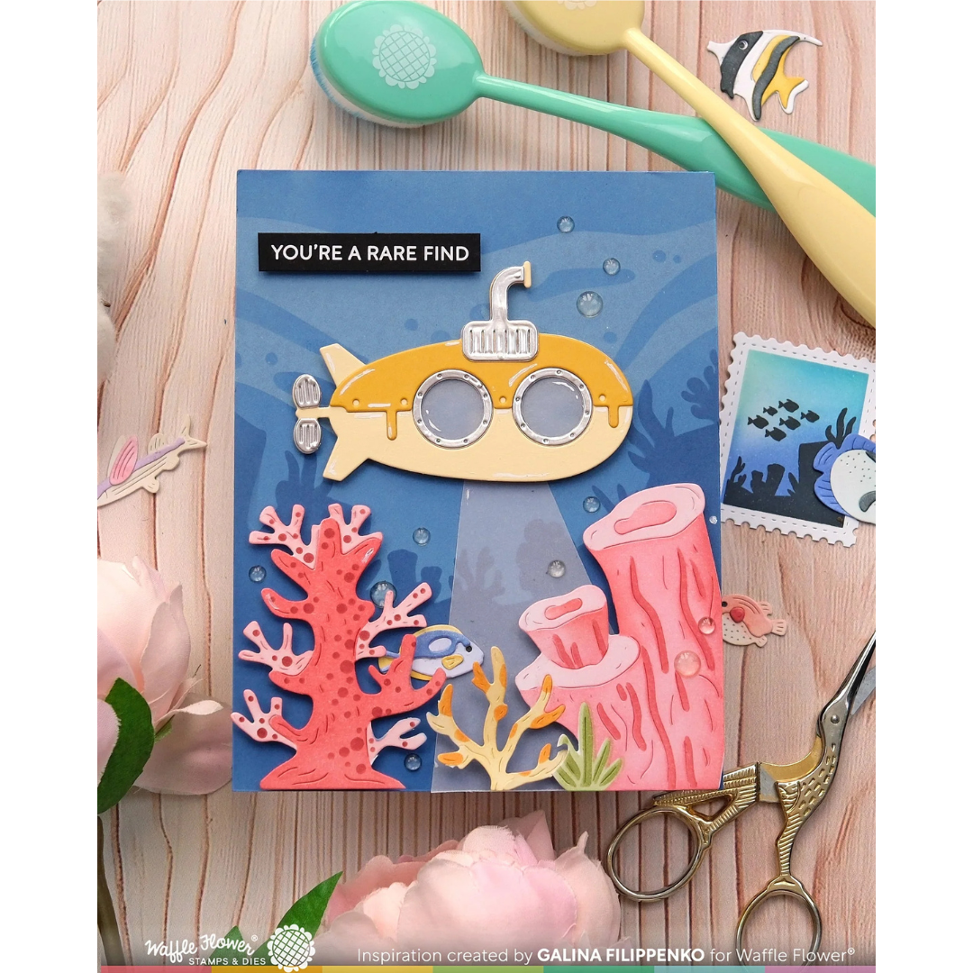 (PRE-ORDER) Waffle Flower - Happy Submarine Die