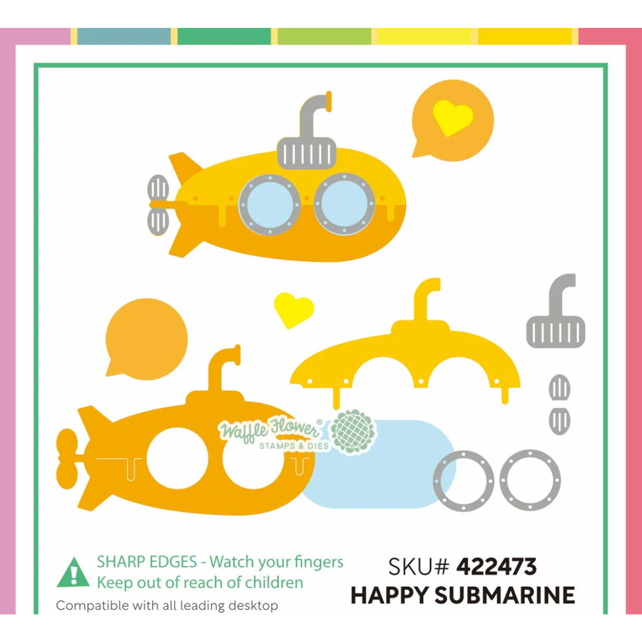 (PRE-ORDER) Waffle Flower - Happy Submarine Die