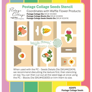 (PRE-ORDER) Waffle Flower - Postage Collage Seeds Stencil