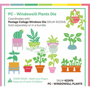 (PRE-ORDER) Waffle Flower - Postage Collage Windowsill Plants Die