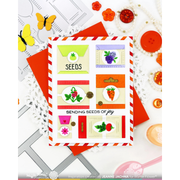 (PRE-ORDER) Waffle Flower - Postage Collage Seeds Details Stamp Set