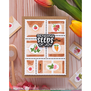 (PRE-ORDER) Waffle Flower - Postage Collage Seeds Details Stamp Set