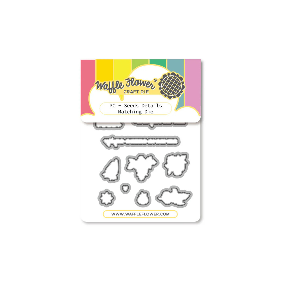 Waffle Flower - Postage Collage Seeds Details Matching Die