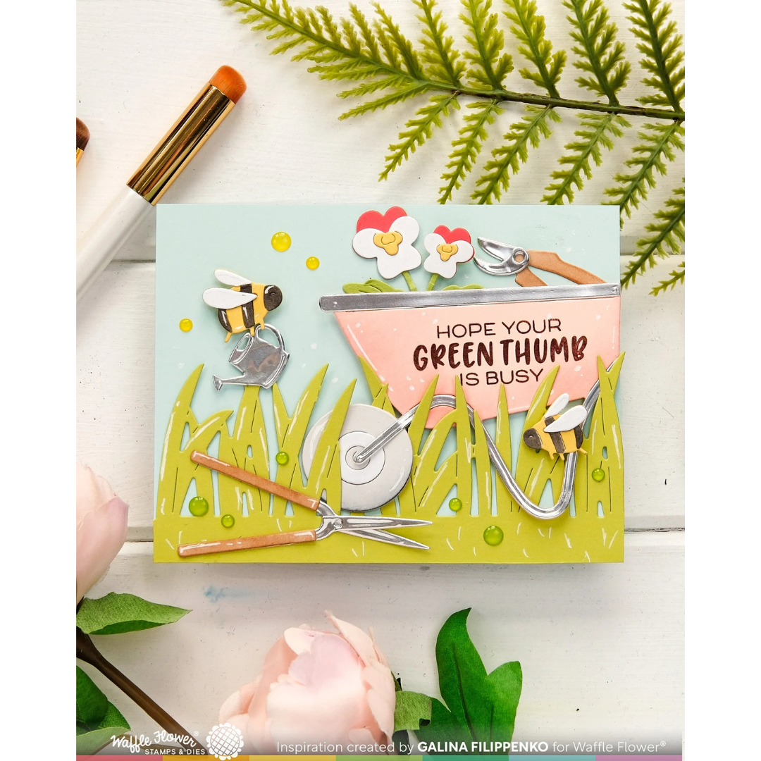 (PRE-ORDER) Waffle Flower - Postage Collage Gardening Add-ons Die