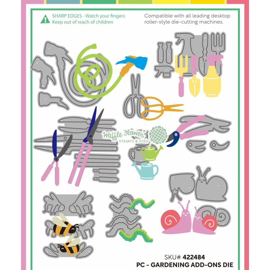 (PRE-ORDER) Waffle Flower - Postage Collage Gardening Add-ons Die