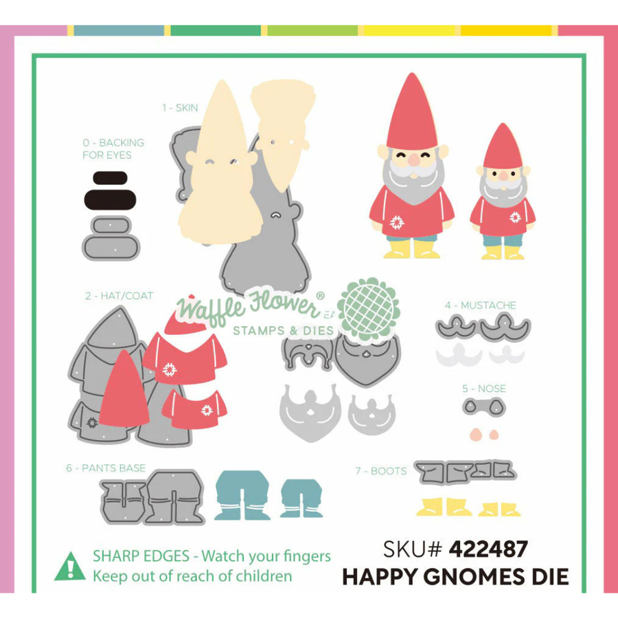 (PRE-ORDER) Waffle Flower - Happy Gnomes Die