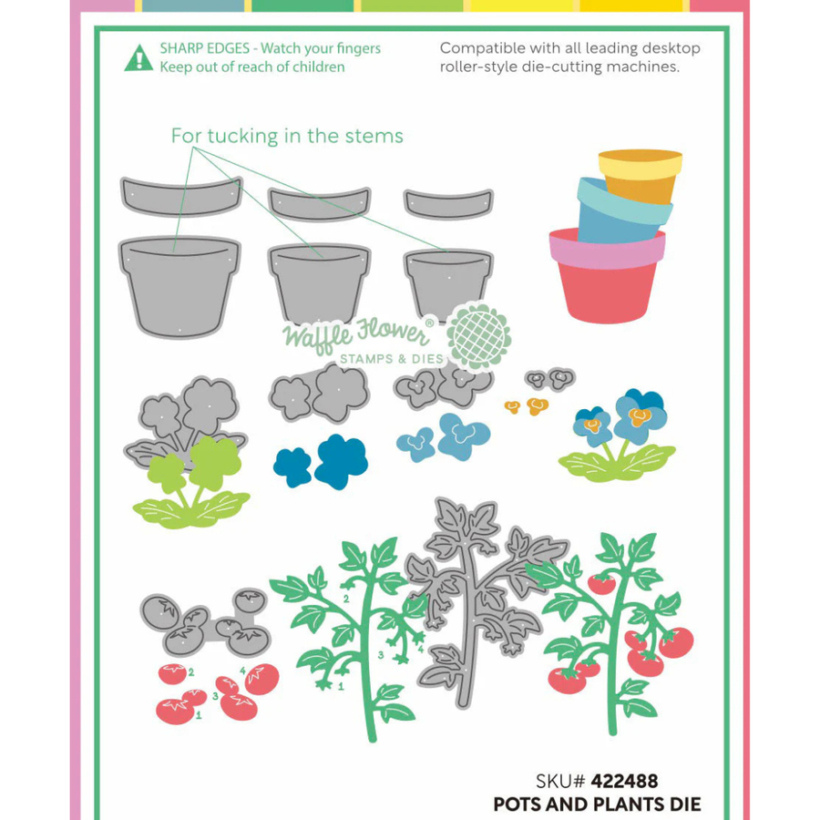 (PRE-ORDER) Waffle Flower - Pots and Plants Die
