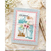 (PRE-ORDER) Waffle Flower - Postage Collage Garden Silhouettes Stamp Set