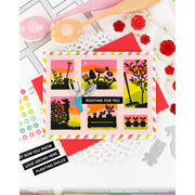 (PRE-ORDER) Waffle Flower - Postage Collage Garden Silhouettes Stamp Set