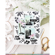 (PRE-ORDER) Waffle Flower - Postage Collage Herb Silhouettes Stamp Set