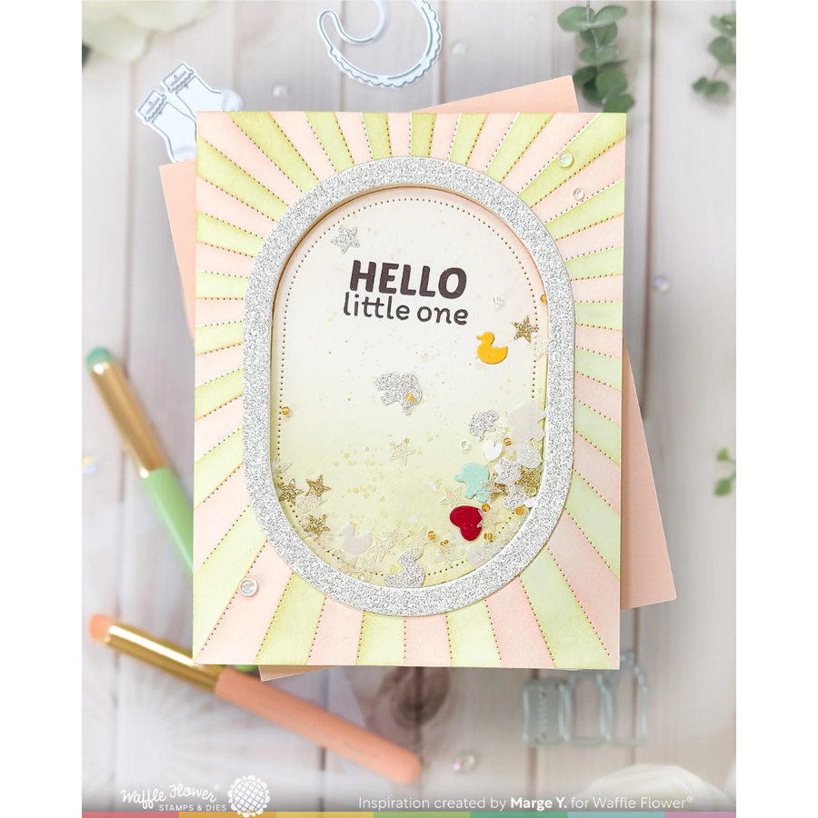 (PRE-ORDER) Waffle Flower - A2 Piercing Elongated Ovals Die