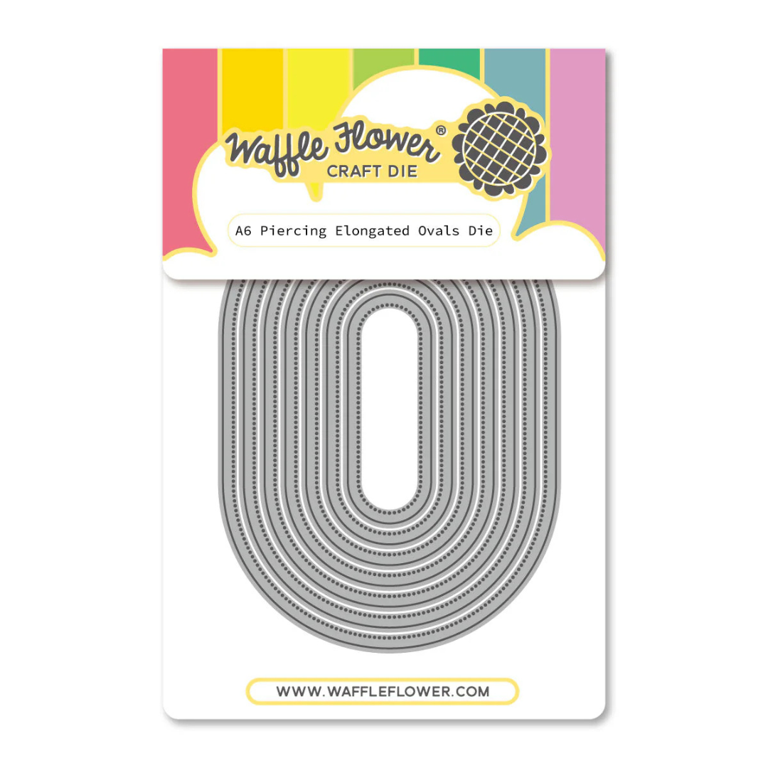 Waffle Flower - A6 Piercing Elongated Ovals Die