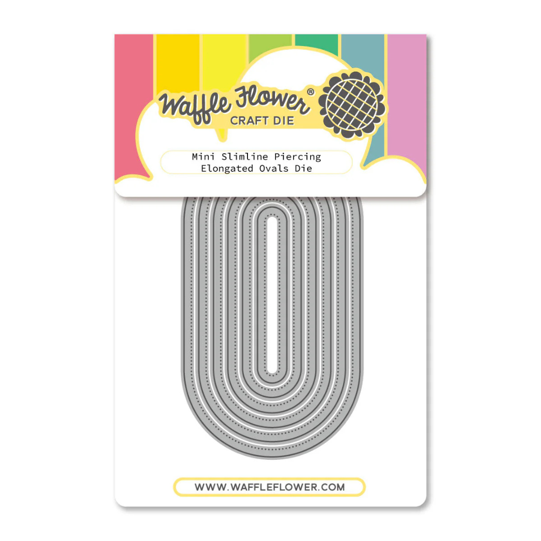 Waffle Flower - Mini Slimline Piercing Elongated Ovals Die