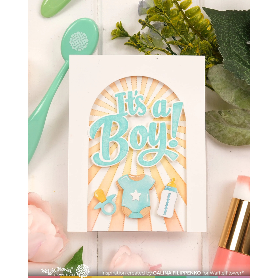 (PRE-ORDER) Waffle Flower - A2 Piercing Sunburst Texture Die
