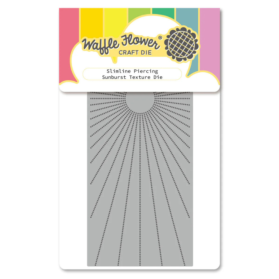 Waffle Flower - Slimline Piercing Sunburst Texture Die