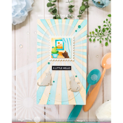 (PRE-ORDER) Waffle Flower - Mini Slimline Piercing Sunburst Texture Die