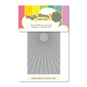 Waffle Flower - Mini Slimline Piercing Sunburst Texture Die