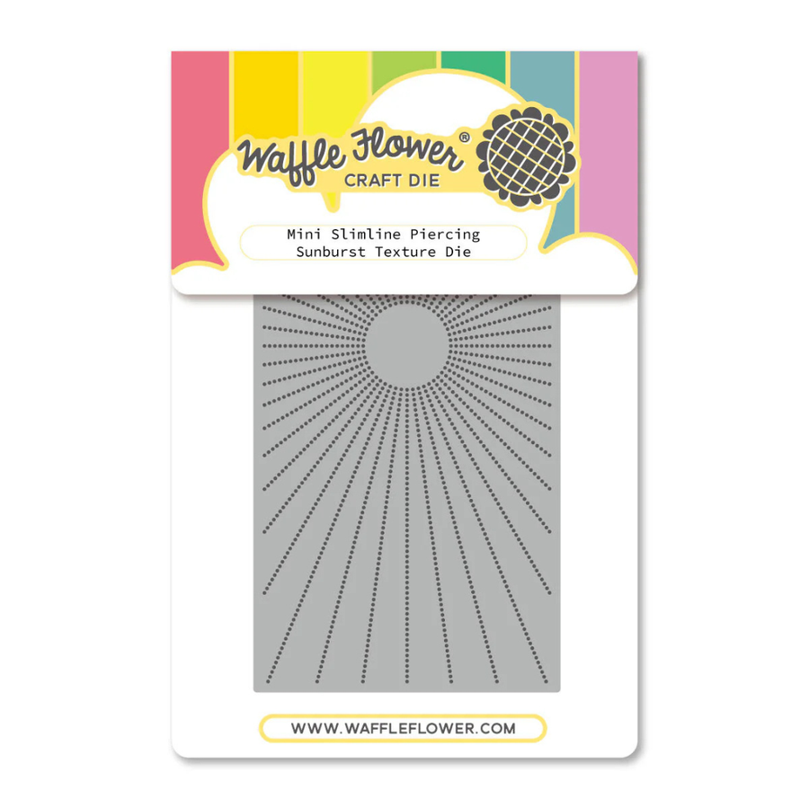 Waffle Flower - Mini Slimline Piercing Sunburst Texture Die