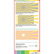 (PRE-ORDER) Waffle Flower - Sunburst Stencil for Slimline & Mini Slimline