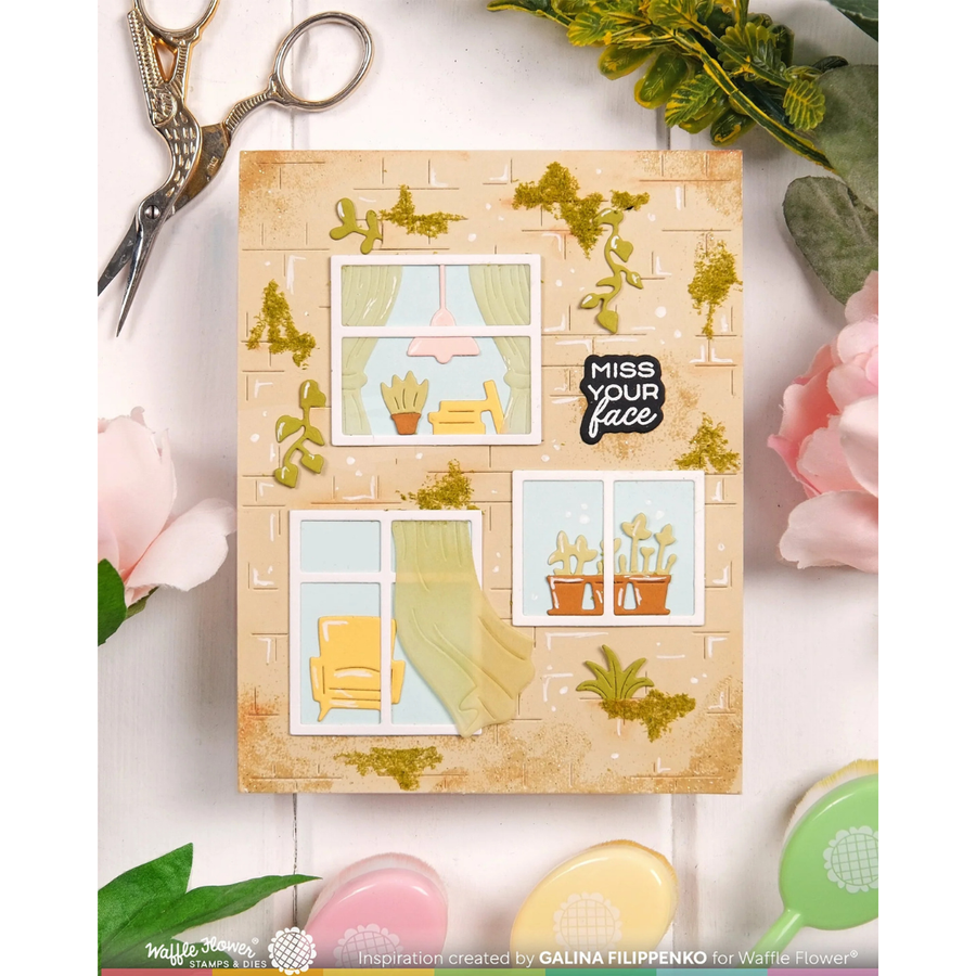 (PRE-ORDER) Waffle Flower - Brick Wall Texture Die