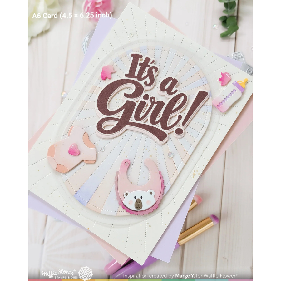 (PRE-ORDER) Waffle Flower - Postage Collage Baby Icons Die