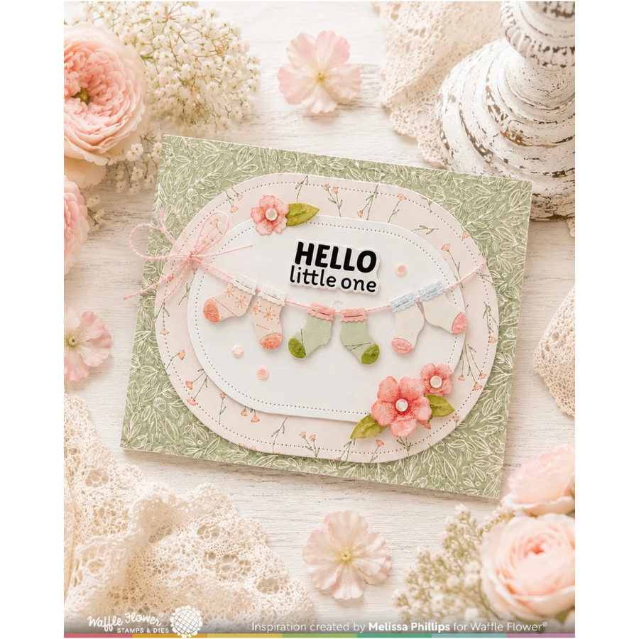 (PRE-ORDER) Waffle Flower - Postage Collage Baby Icons Die