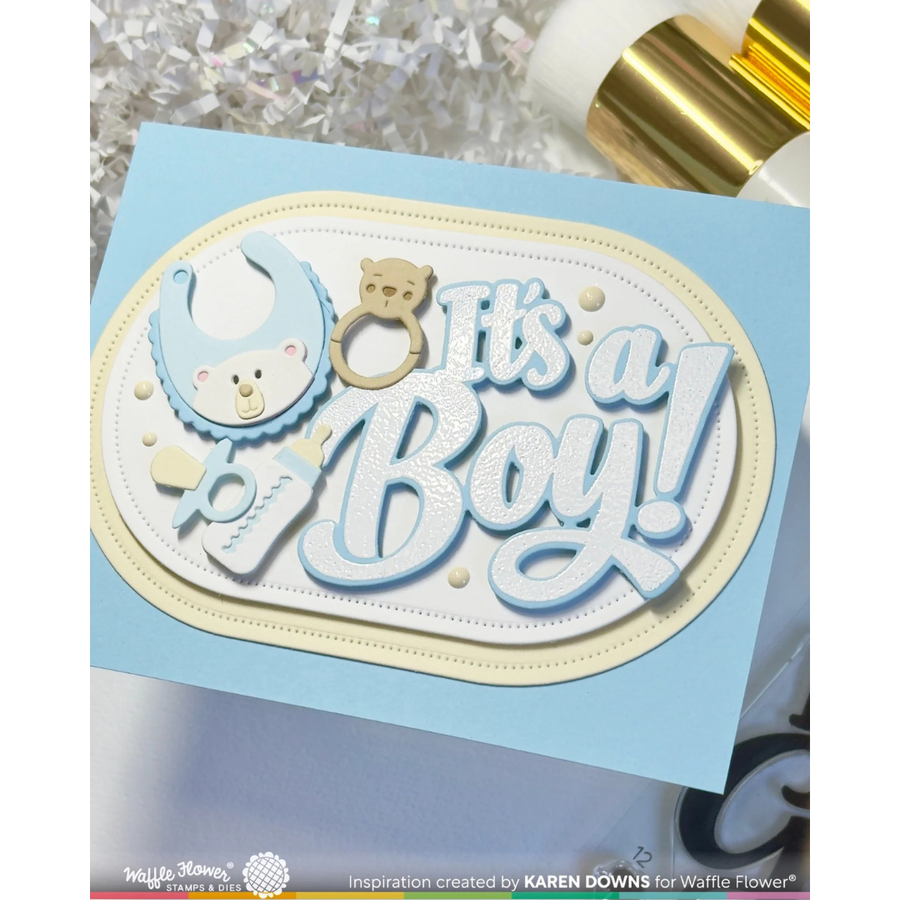 (PRE-ORDER) Waffle Flower - Baby Announcement Sentiments Combo