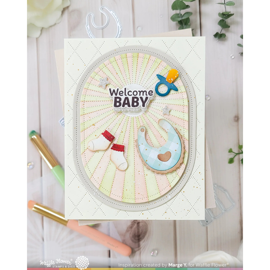 (PRE-ORDER) Waffle Flower - Baby Announcement Die