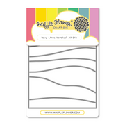 Waffle Flower - Wavy Lines Vertical A7 Die