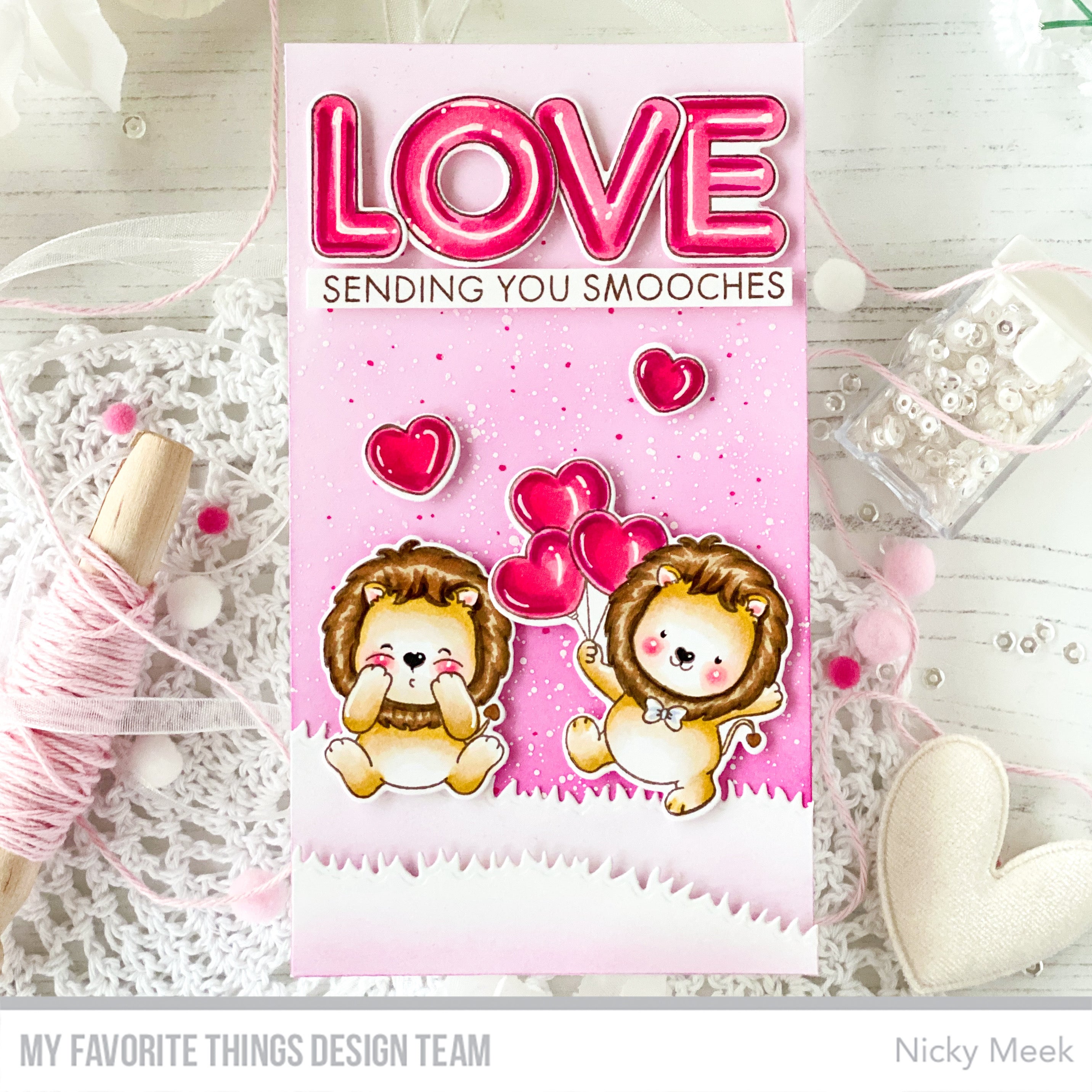 My Favorite Things - YUZU Lovely Lions Stamp & Die Duo