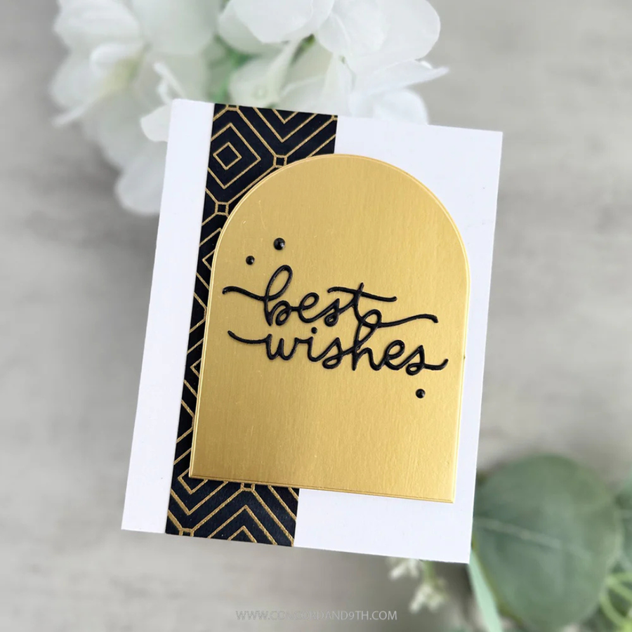 (PRE-ORDER) Concord & 9th (Kristina Werner) - Small Script Greetings Dies