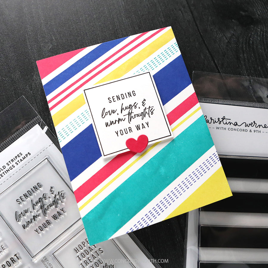 Concord & 9th (Kristina Werner) - Bold Stripes Greetings Stamps
