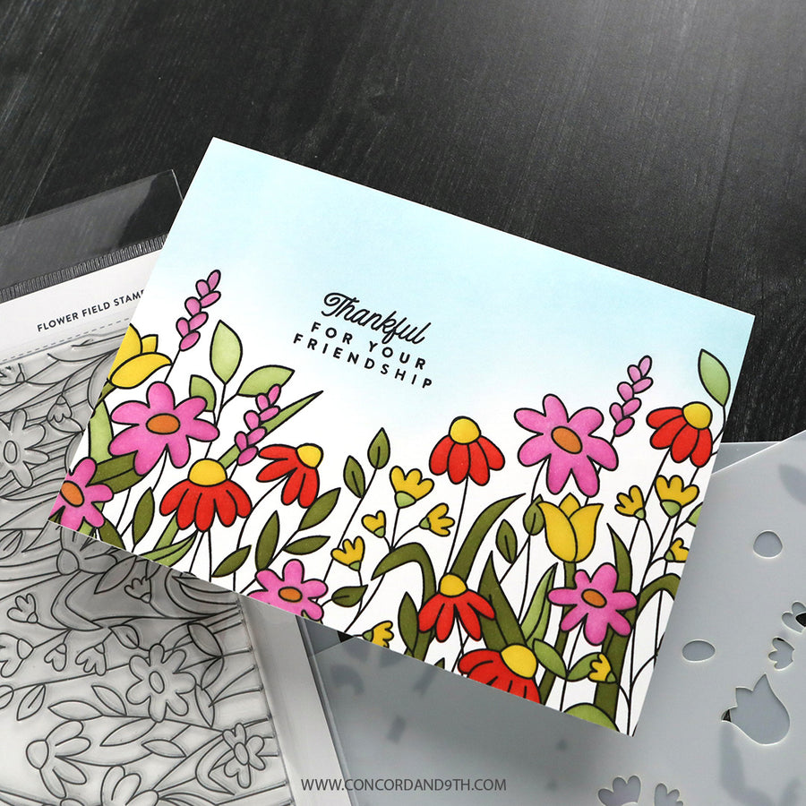 Concord & 9th (Kristina Werner) - Flower Field Stamp Set