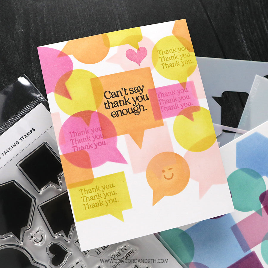 Concord & 9th (Kristina Werner) - Just Talking Stencil Pack