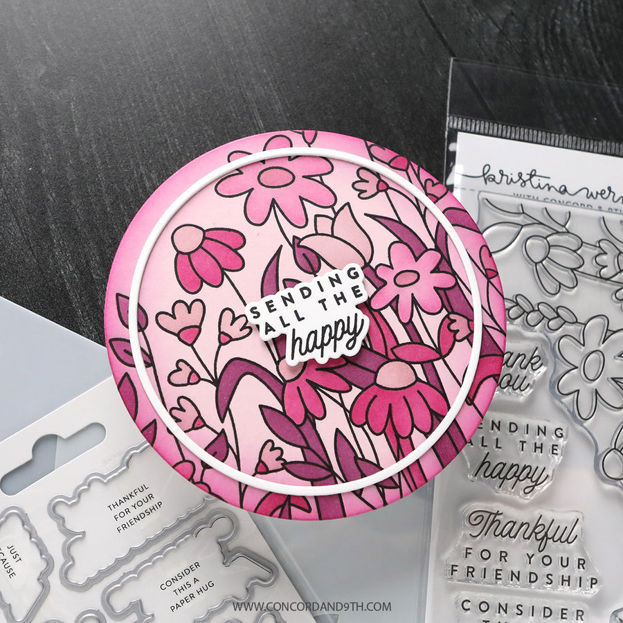 Concord & 9th (Kristina Werner) - Flower Field Stencil Pack